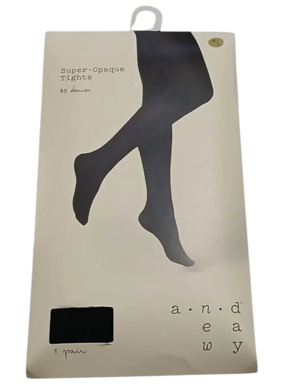 NWT A New Day 80 denier super opaque black tights size M/L